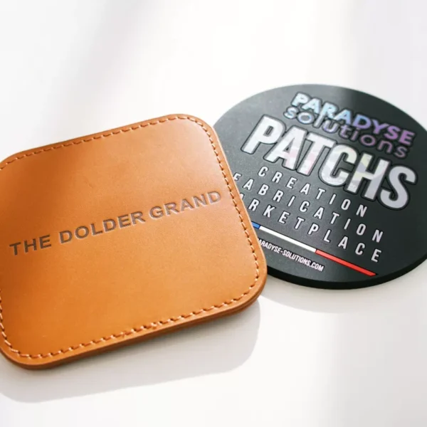 dessous de verre personnalisés cuir et pvc tasse bureau paradyse solutions