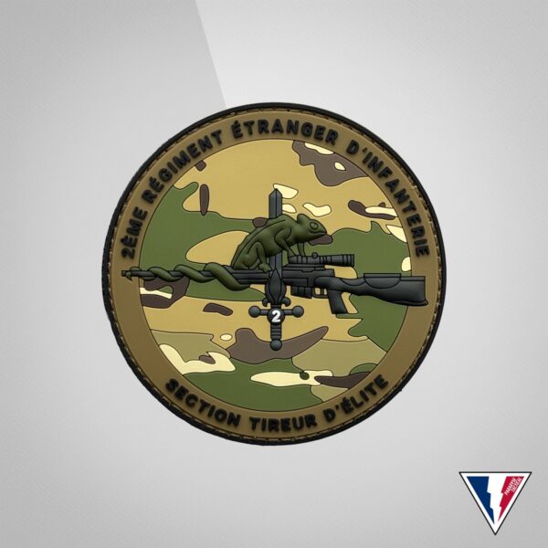 Patch PVC personnalisé pour le 2e Régiment étranger d’infanterie.
