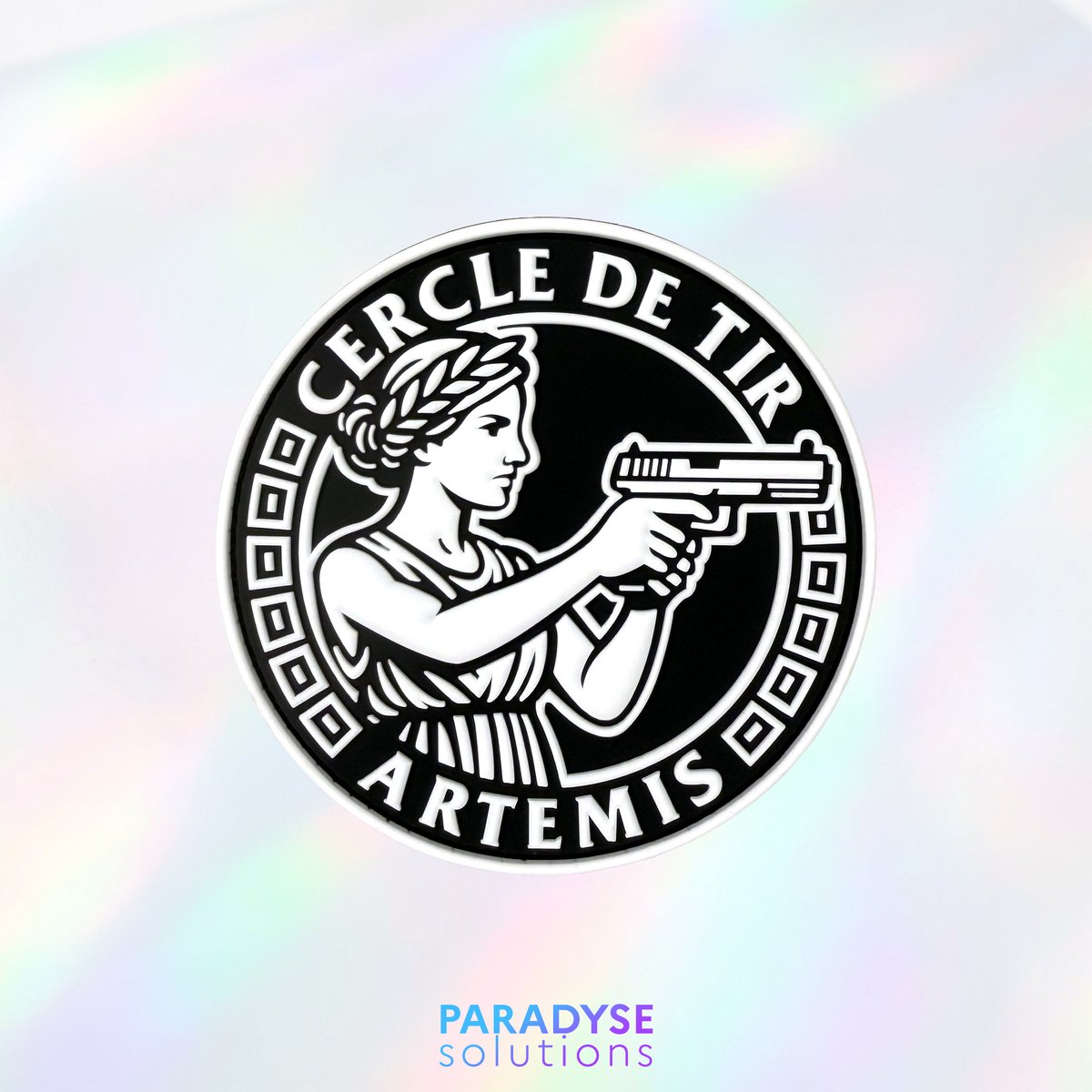 Patch Cercle de Tir Artemis, club de tir sportif, déesse Artemis
