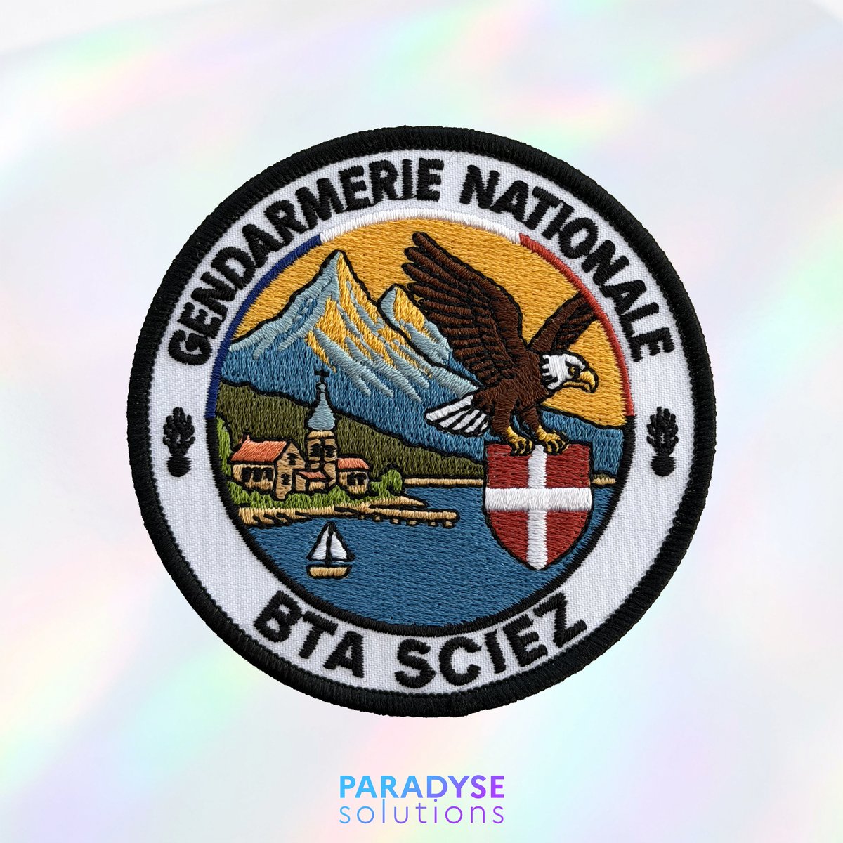 Patch BTA Sciez gendarmerie, écusson PVC personnalisé Paradyse Solutions