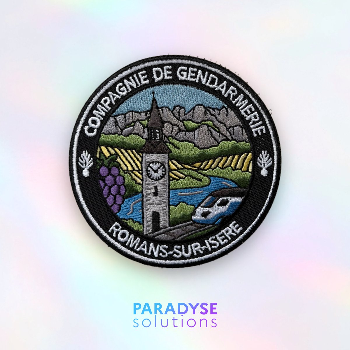 Patch CGD Romans-sur-Isère, compagnie de gendarmerie départementale