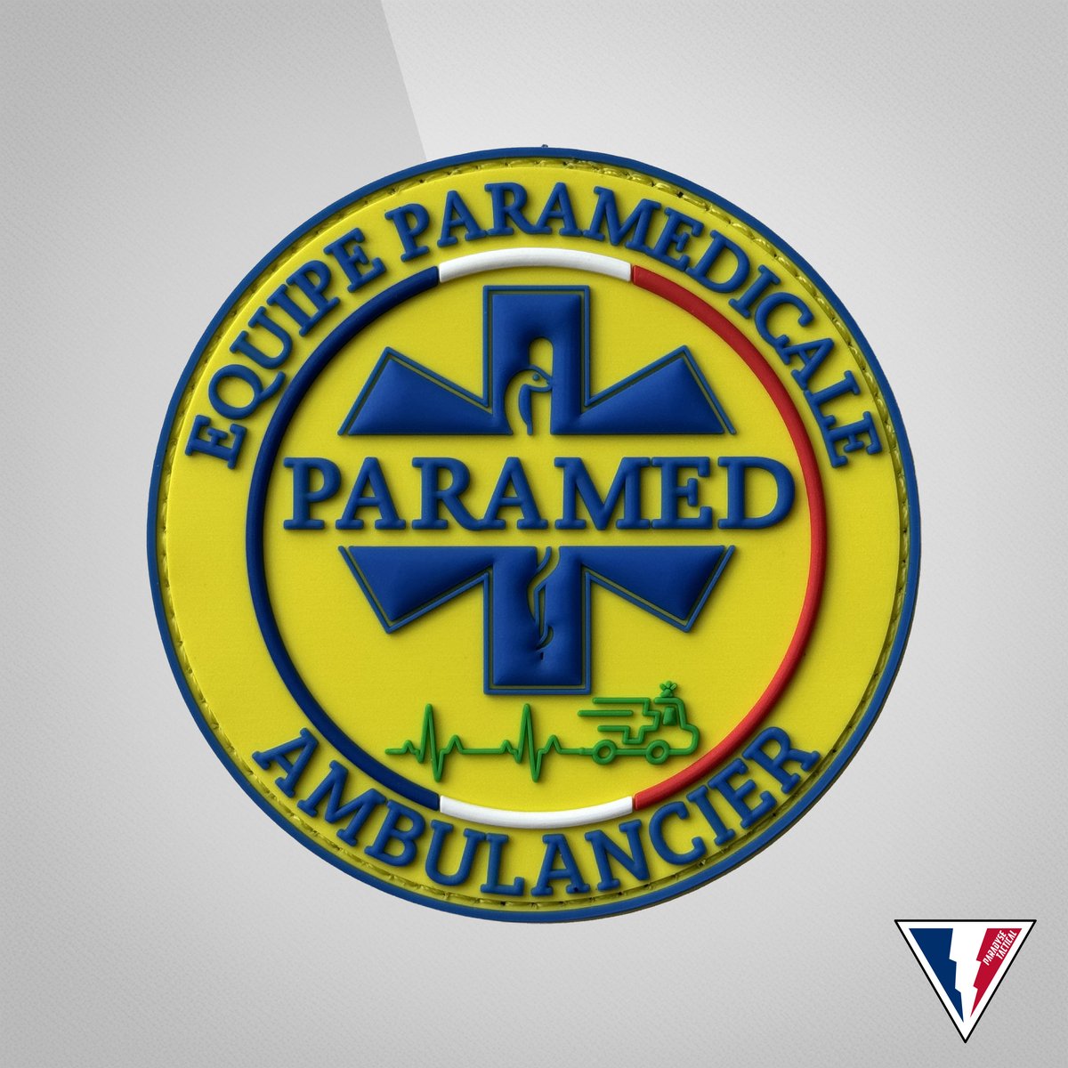 Patch équipe paramédicale ambulancier, secours