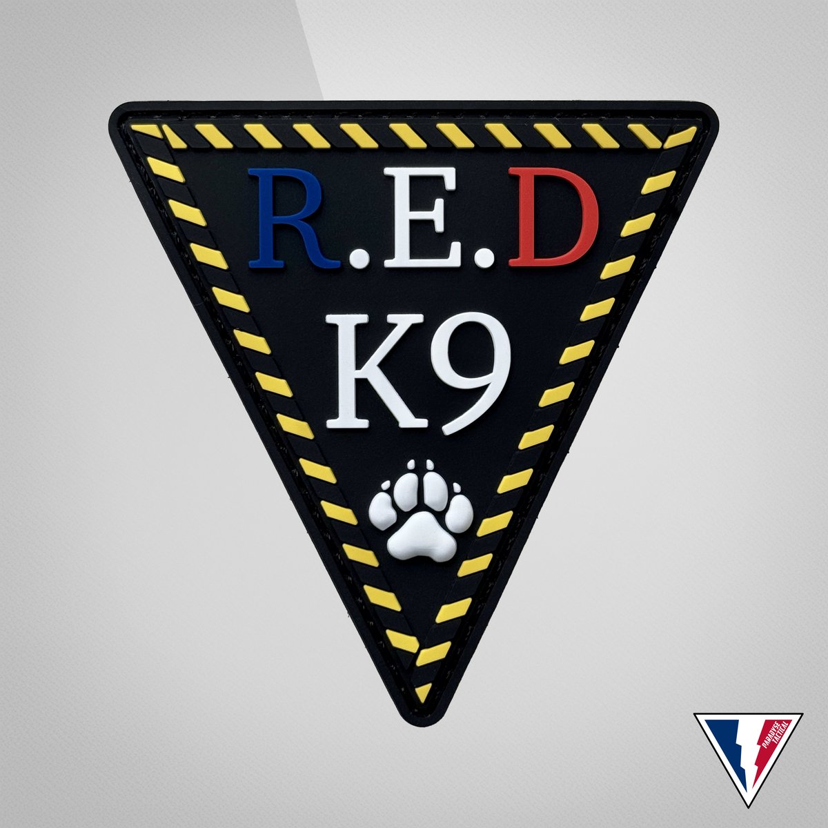 Patch RED K9, équipe canine spécialisée
