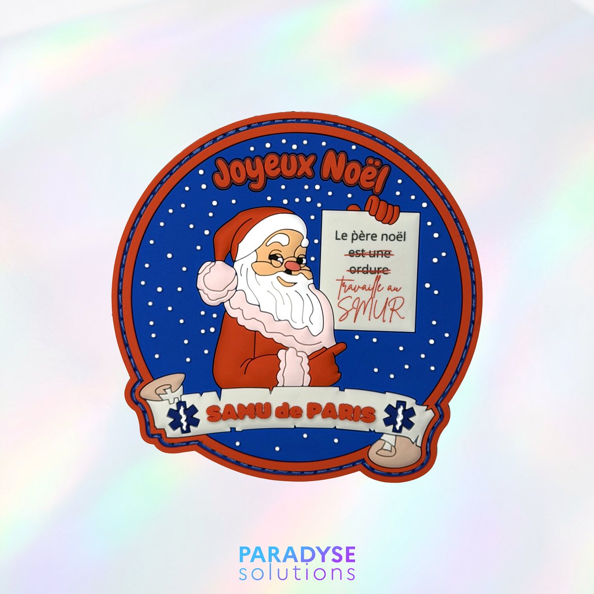 Patch SAMU Paris édition Noël, secours médical urgent