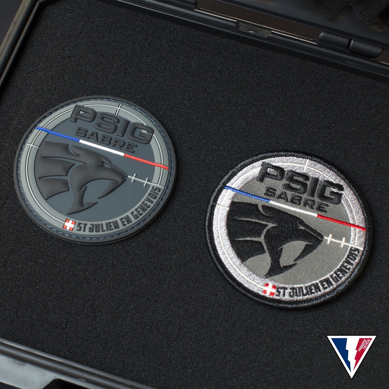patch pvc personnalisé psig gendarmerie détail couleurs paradyse solutions
