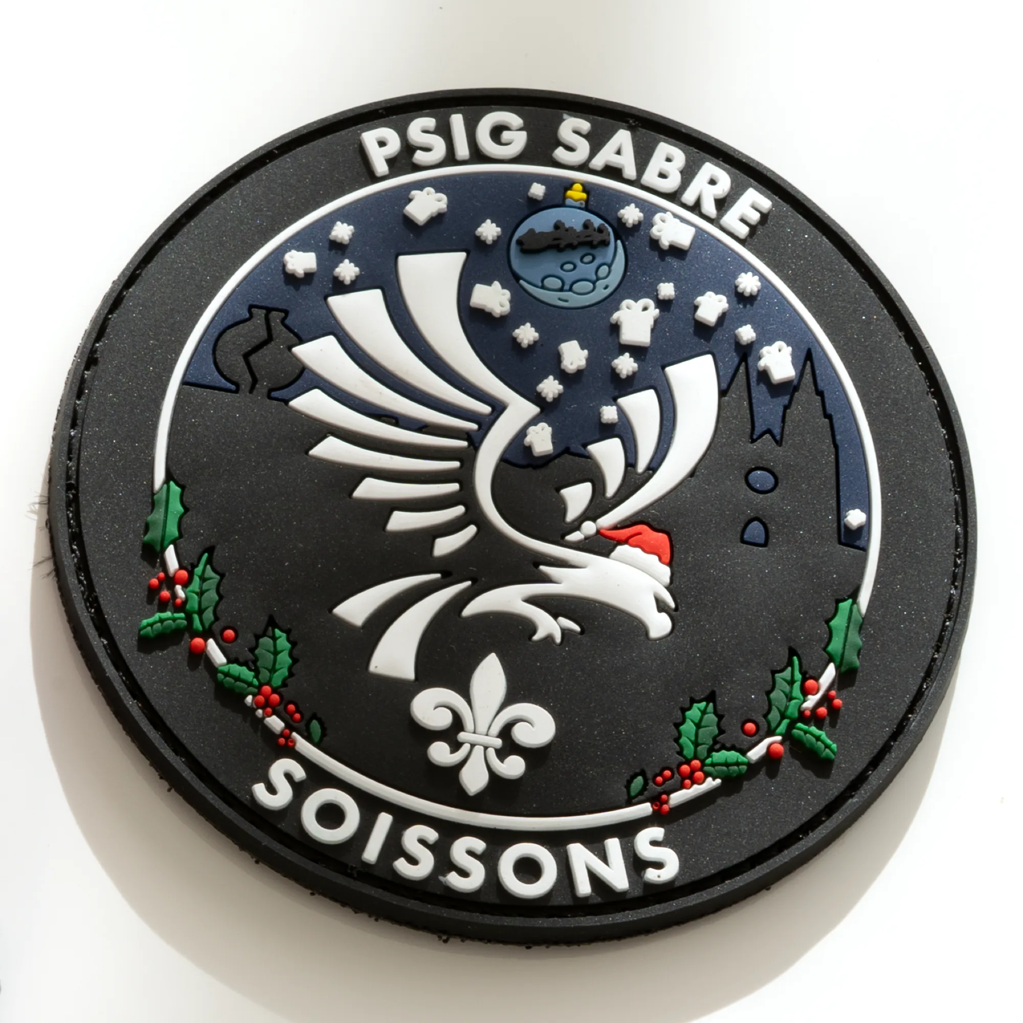 patch pvc noel psig sabre soissons gendarmerie nationale édition festive paradyse solutions