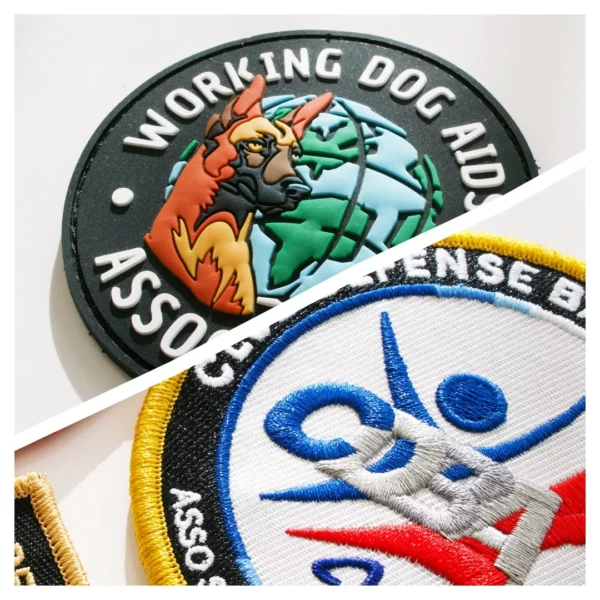 comparaison patch pvc versus patch brodé personnalisé paradyse solutions
