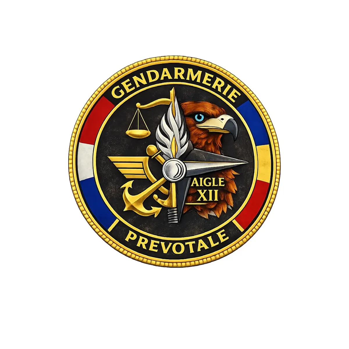 Concept IA du patch Aigle XII